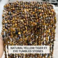 High quality irregular natural yellow tiger eye stone beads for DIY jewelry making projects - Natural Yellow Tiger Eye Irregular / 6-8mm (Approx 45-65 Pieces/Strand)