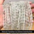 Natuurlijke Tianshan groene jade losse kralen in kalebasvorm voor DIY handgemaakte sieraden - Natuurlijke Tianshan Groene Jade Fleskalebas Vorm Kraal / 27 Stuks/Verpakking