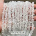 Perle di cristallo bianco naturale in pietra frantumata per accessori gioielli DIY - 3-5mm / Scaglie Di Cristallo Bianco Naturale