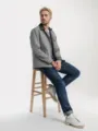 Veste décontractée style workwear pour hommes avec revers en gris uni - S / Hauts / Gris