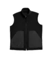 Men's fleece vest autumn winter casual outerwear warm pocket zip up outerwear gilet top - S / Tops / Black