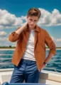 Hombre chaqueta casual naranja monocolor abrigo elegante para primavera otono variante - S / Tops / Naranja