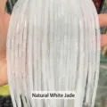 Natural white jade cylindrical tube beads 4x13mm for DIY jewelry making - Natural White Jade Tube (JDXYZ03)