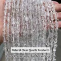 High quality natural irregular clear quartz crystal chip beads for DIY jewelry making - Natural White Quartz Irregular / 6-8mm (Approx 45-65 Pieces/Strand)