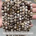 Natural zebra stone faceted rhombus beads for DIY jewelry making and bracelet strands - Natural Australian Zebra Stone Rhombus Beads