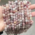 Faceted rhombus gemstone beads in pink and purple hues for DIY jewelry making projects - Natural Violet Stone Rhombus Beads