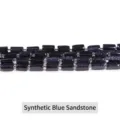 8x11mm synthetic blue sandstone faceted cylinder beads for DIY jewelry making SKU - Faceted Cylinder Style / 7-10*11mm (Approx 27-29 Pcs/Pack) / Synthetic Blue Goldstone