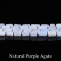 8x11mm natural purple agate cylinder shaped loose gemstone beads for DIY jewelry - Faceted Cylinder Style / 7-10*11mm (Approx 27-29 Pcs/Pack) / Natural Purple Agate