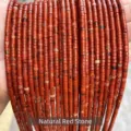 Natural 2x4mm red jasper stone flat disc spacer beads for DIY jewelry bracelet crafting - Disc Shape / 2*4mm (Approx. 155 Pieces) / Natural Red Jasper