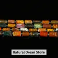 Natural 8x11mm colorful Ocean Jasper stone cylindrical beads for DIY jewelry making crafts - Faceted Cylinder Style / 7-10*11mm (Approx 27-29 Pcs/Pack) / Natural Ocean Jasper