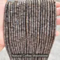 High quality natural coffee labradorite 2x4mm disc beads for DIY jewelry making projects - Disc Shape / 155 Pieces/Strand / Natural Coffee Flash Stone