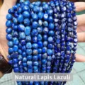 Strands of irregular natural lapis lazuli loose beads in deep blue for DIY jewelry - Natural Lapis Lazuli Irregular / 6-8mm (Approx 45-65 Pieces/Strand)