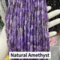 Faceted purple amethyst cylinder beads 8x11mm for handcrafted DIY jewelry making - Faceted Cylinder Style / 7-10*11mm (Approx 27-29 Pcs/Pack) / Natural Amethyst (Lightly Waxed)