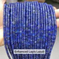 Natural blue lapis lazuli 2x4mm flat disk spacer beads for DIY jewelry making - Disc Shape / 155 Pieces/Strand / Dyed Lapis Lazuli
