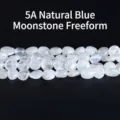 Natural irregular blue moonstone stone beads for DIY craft jewelry making accessories - 5A Natural Blue Moonstone Irregular / 6-8mm (Approx 45-65 Pieces/Strand)