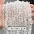 Schegge di cristallo bianco naturale 3A, perle da 5-8mm per creazione gioielli fai da te - Circa 5-8mm / Schegge di Cristallo di Rocca Naturale 3A