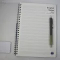 B5 spiral notebook with lined paper minimalist design English notes study notepad for students - English Spiral Notebook