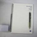 B5 spiral notebook with PP frosted cover and horizontal lines, minimalist design for students. - Lined Spiral Notebooks