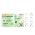 Set di anelli nasali cheto a base vegetale con 8 pezzi trasparenti per il benessere del corpo. - 8 Pezzi/Confezione