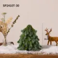 30cm mini artificial PE Nordmann fir Christmas tree with electric rotating music function - Small Rotating Musical Tree (Approx. 30CM)