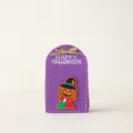 Bolsa de fieltro morada para dulces de Halloween con un simpático diseño de calabaza - S / Púrpura Calabaza