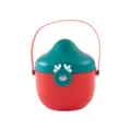 Seau à bonbons renne de Noël boîte cadeau avec poignée rouge et vert conteneur festif - Boîte de Pomme Renne