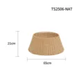 Handcrafted natural woven Christmas tree collar base with 65cm diameter and 21cm height - Faux Jute Woven Style / Original Color