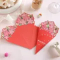 Elegant romantic bouquet-shaped greeting card for Mother's Day and graduation celebrations - Red Bouquet Style (2026073002) / 1 Piece