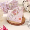 Pastel pink greeting card with a cute cartoon flower bouquet and Miss You text - Miss You (20260417-3)