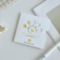 Creative minimalist white rotating wish card with hollow star design for festivals - Star Style / 10 Sheets Set