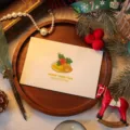 Elegant Christmas hollow-out greeting card with golden bell design and festive text - Christmas Bell / 10 Sheets Set