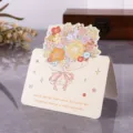 Handbeschilderde boeket wenskaart met een romantische Engelse boodschap voor geschenken - Madeliefje Stijl