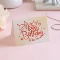 Premium 'Happy Birthday To You' greeting card with red crown and cake illustrations - Style 1