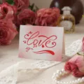 Elegante tarjeta de felicitación con texto Love You para San Valentín y cumpleaños - Estilo Love You (1)