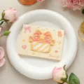 Tarjeta de cumpleaños 3D pop-up creativa con diseño de pastel naranja - Regalo