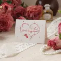 Elegante tarjeta de felicitación con diseño de corazón, rosas y Forever in my heart - Estilo Forever in My Heart (8)