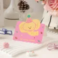 Süße rosa Cartoon Elefant Geburtstagskarte für Kinder mit My Lucky Friend Text - Elefant / 10 Blatt Set