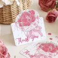 Tarjeta de agradecimiento romántica con ramo de rosas para el Día de la Madre y eventos - Rose Style