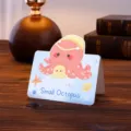 Cute hand-painted greeting card featuring a cartoon red octopus illustration. - Little Octopus / 10 Sheets Set