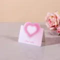Tarjeta de felicitación rosa con corazón y texto 'Best wishes' para regalo especial - Cuento de Hadas Rosa (Corazón Soñador Vibrante)