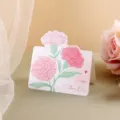 Mother's Day greeting card featuring pink carnations and Happy Mother's Day text design - Pink Carnation - Eternal Love / 10 Sheets Set