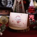 Vintage Christmas greeting card featuring a cute cartoon snowman with Merry Christmas text - Snowman