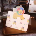 Linda tarjeta de felicitación de león retro para regalos y mensajes infantiles - León (3614)