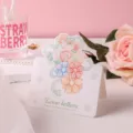 Tarjeta de felicitación floral romántica con texto Love Letters para San Valentín y profesores - Carta de Amor Floral / Juego de 10 hojas
