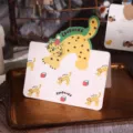 Tarjeta de felicitación de leopardo vintage para mensajes de regalo, estilo retro - Leopardo (3614)