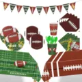 Volledige wegwerpserviesset met Amerikaans voetbalthema voor al uw evenementen - Super Bowl Groot Assortiment Set / Mix-en-match set