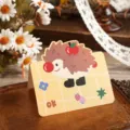 Cute retro cartoon hedgehog pop-up message card for children's birthdays or gifts - Hedgehog Style / 10 Sheets Set