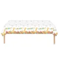 Détail du motif dinosaure aquarelle sur nappe jetable pour fête de garçon - Nappe 137*274cm