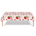 Premium pink strawberry pattern disposable tablecloth for kids birthday party decoration - Tablecloth / Tablecloth*1