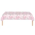 Nappe jetable papillon rose avec motif floral pour anniversaire de fille - Nappe 137*274cm